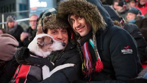 Un concert pour chiens organisé à Times Square, à New York